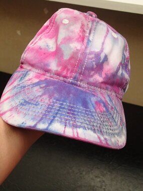 Purple Tie Dyed Baseball Cap